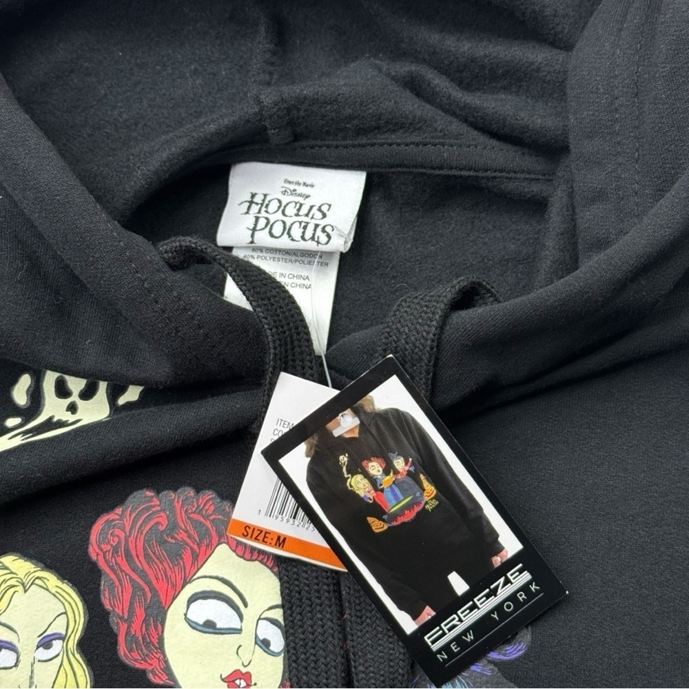 Hocus Pocus Halloween Hooded SweatShirt Size M - Picture 5 of 10